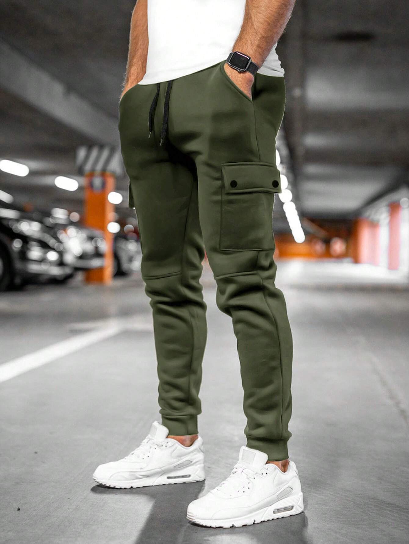 Tom | Heren joggingbroek met draai-omslag zak