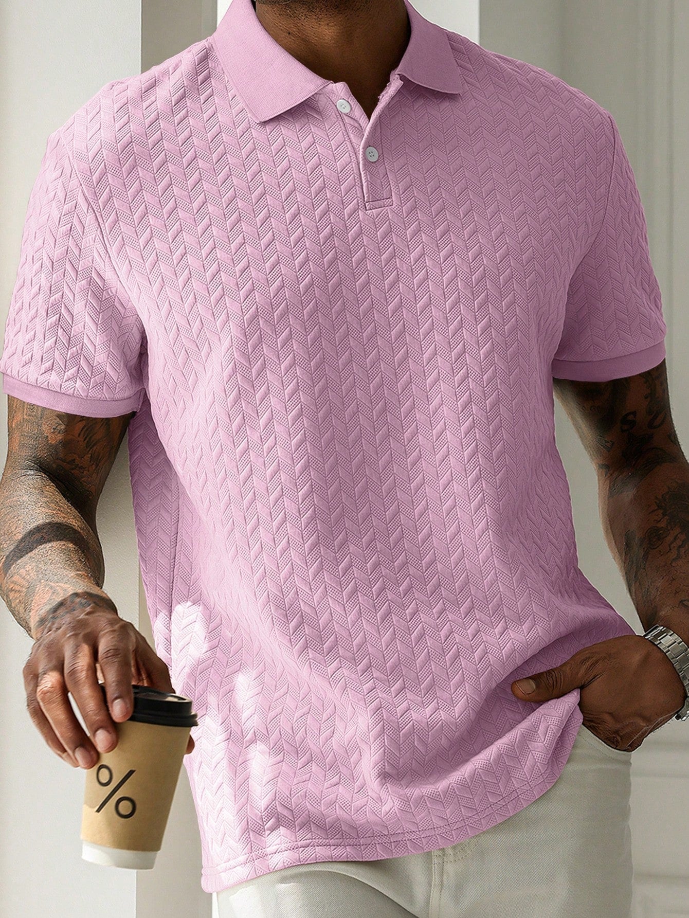 Polo | Heren basic poloshirt met korte mouw