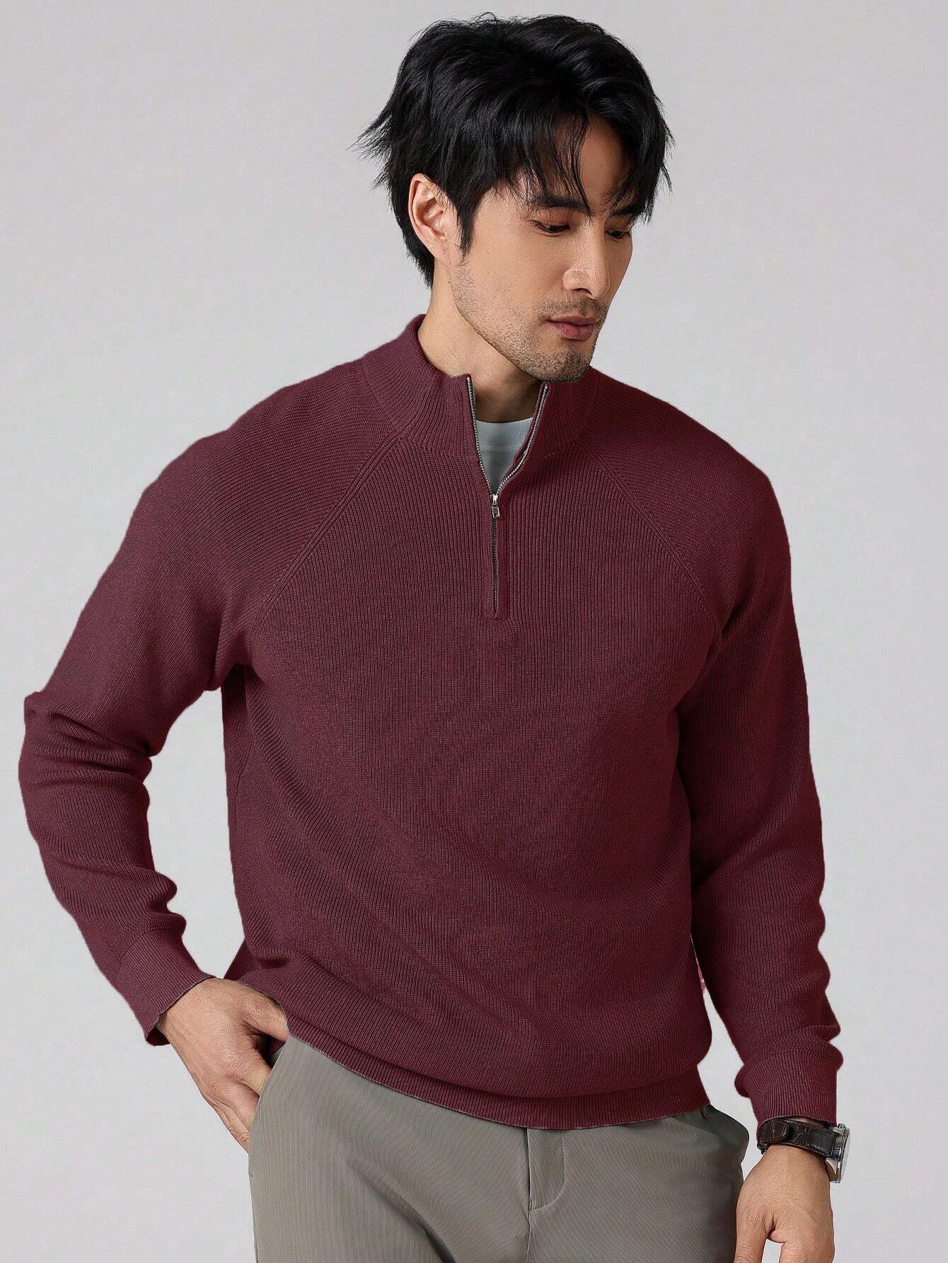 Joris | Herren-Strickpullover mit Reißverschluss und langen Ärmeln