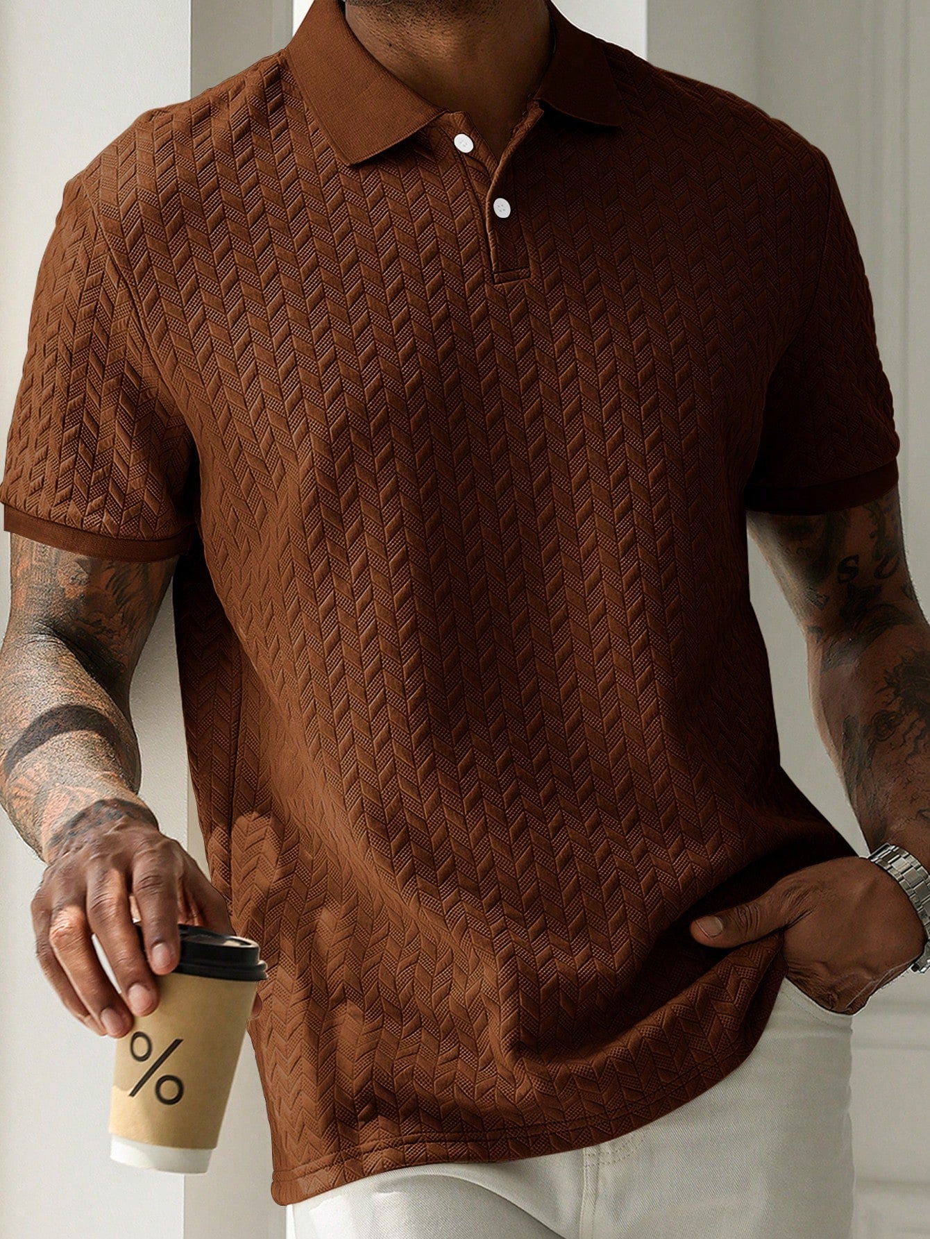 Polo | Heren basic poloshirt met korte mouw