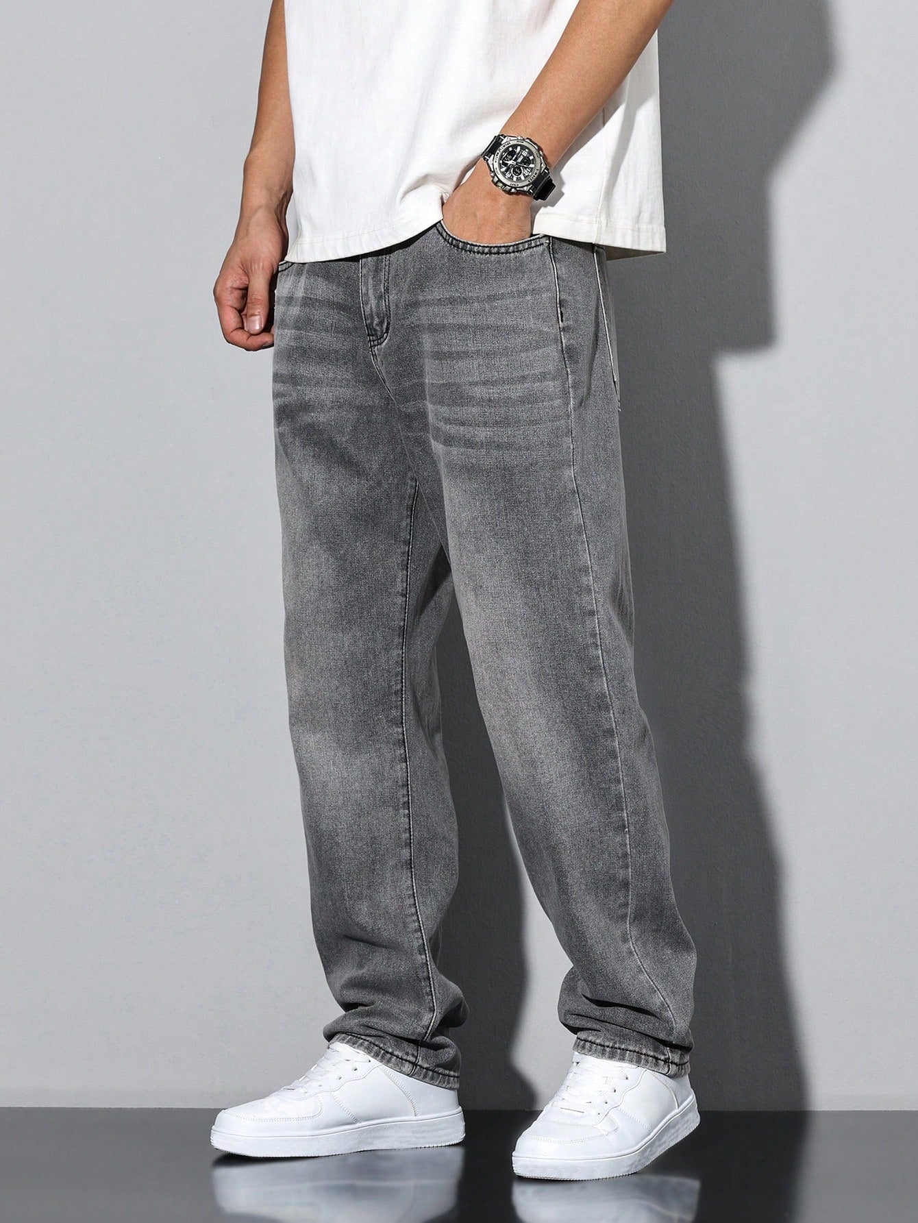 Lars | Casual Gewaschene Herrenjeans mit Geradem Schnitt