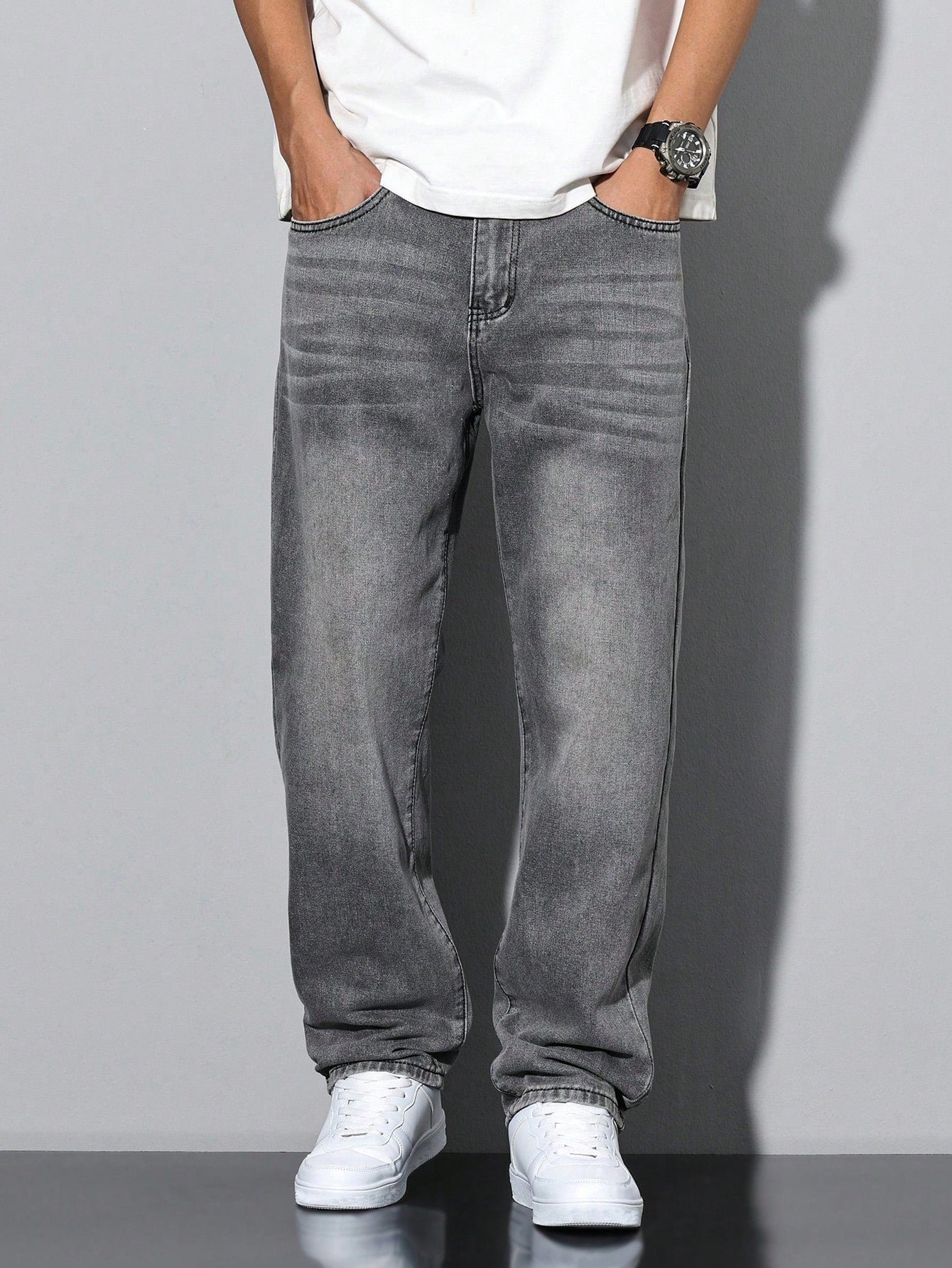 Lars | Casual Gewaschene Herrenjeans mit Geradem Schnitt