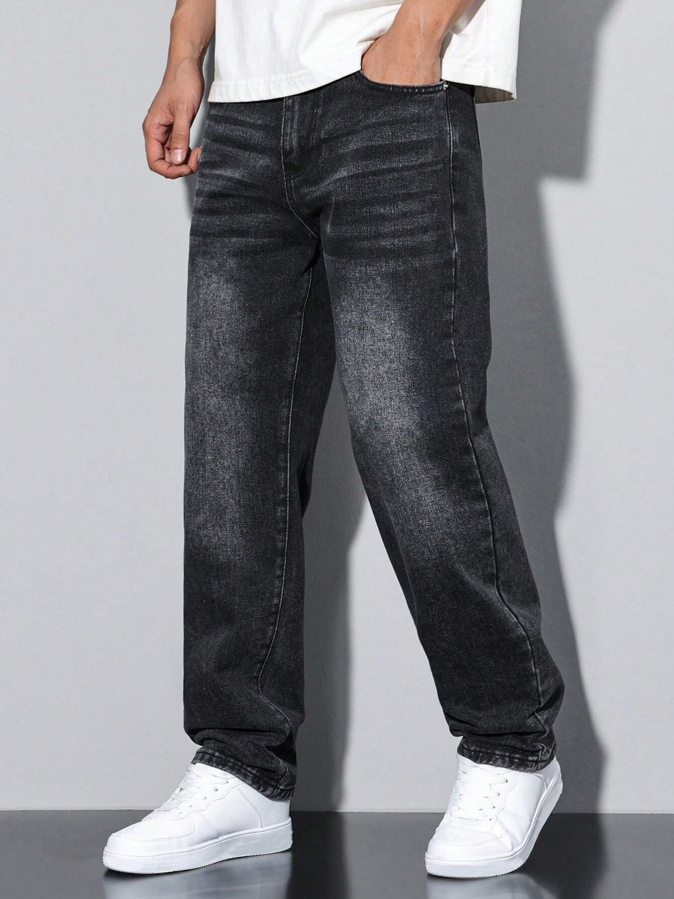 Lars | Casual Gewaschene Herrenjeans mit Geradem Schnitt