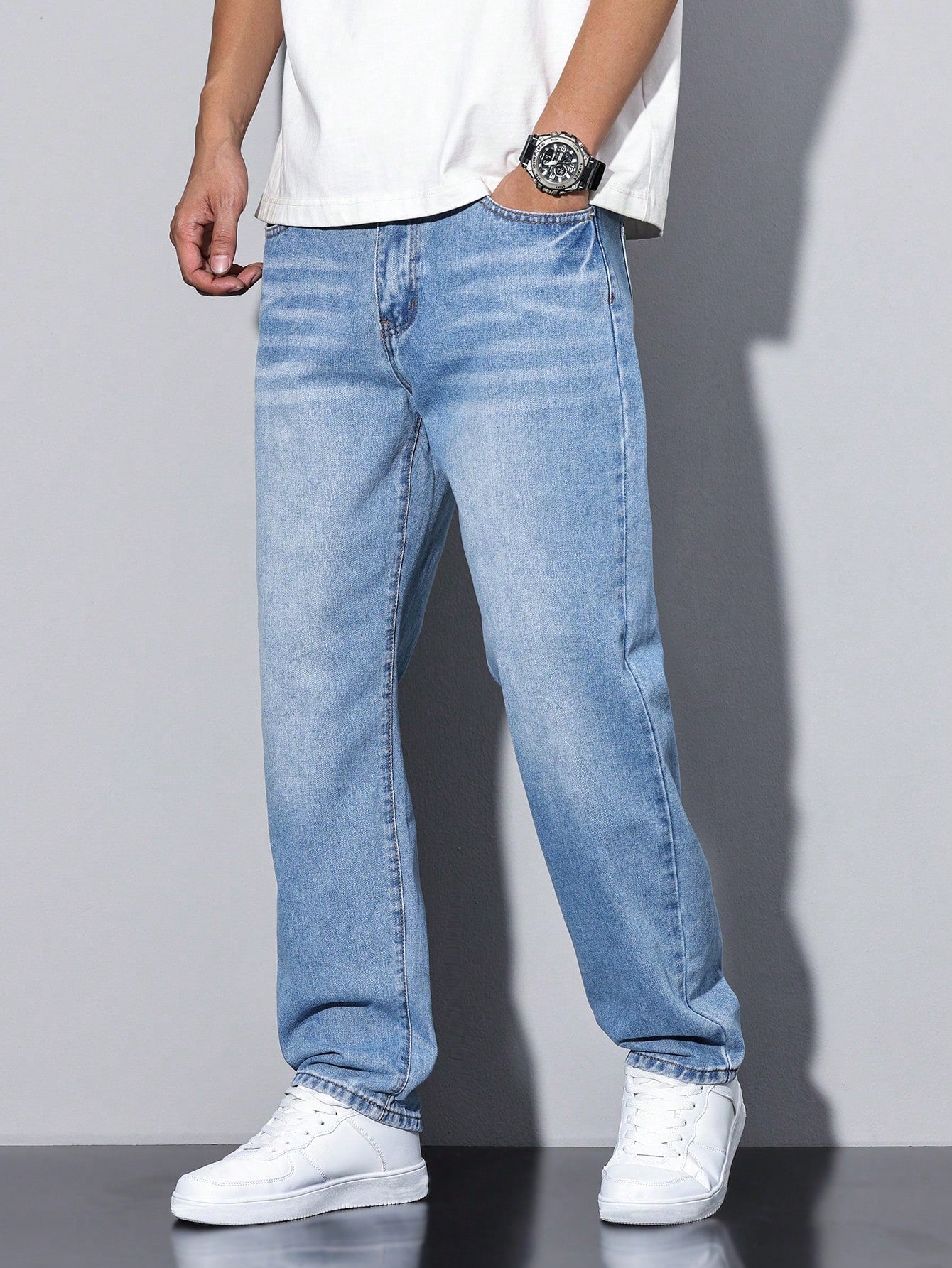 Daan | Einfarbige Casual Herren-Jeans