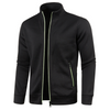 Christian | Winddichte Herren-Strickjacke mit Taschen und Stehkragen