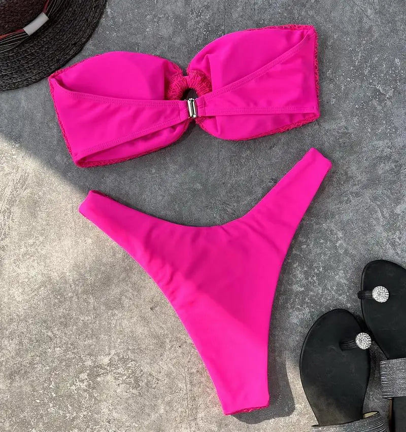 Luna | Trendiger & Sexy Trägerloser Bikini