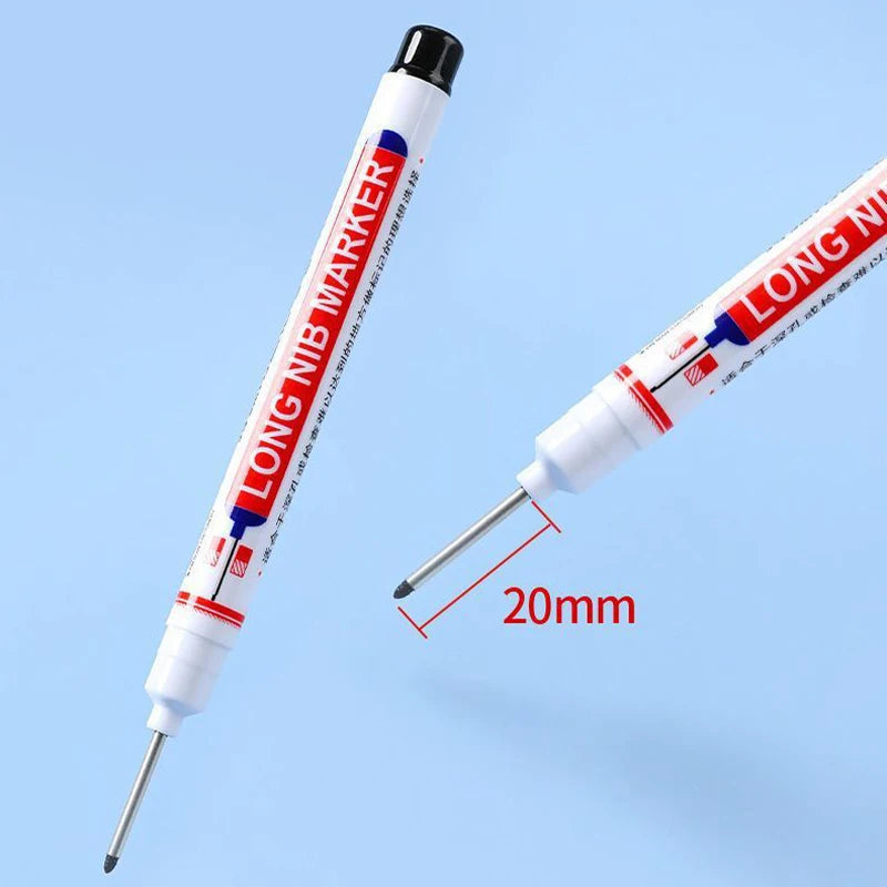 MagicMark™ | Der ultimative permanente Marker für schwer zugängliche Stellen – in Schwarz, Blau und Rot