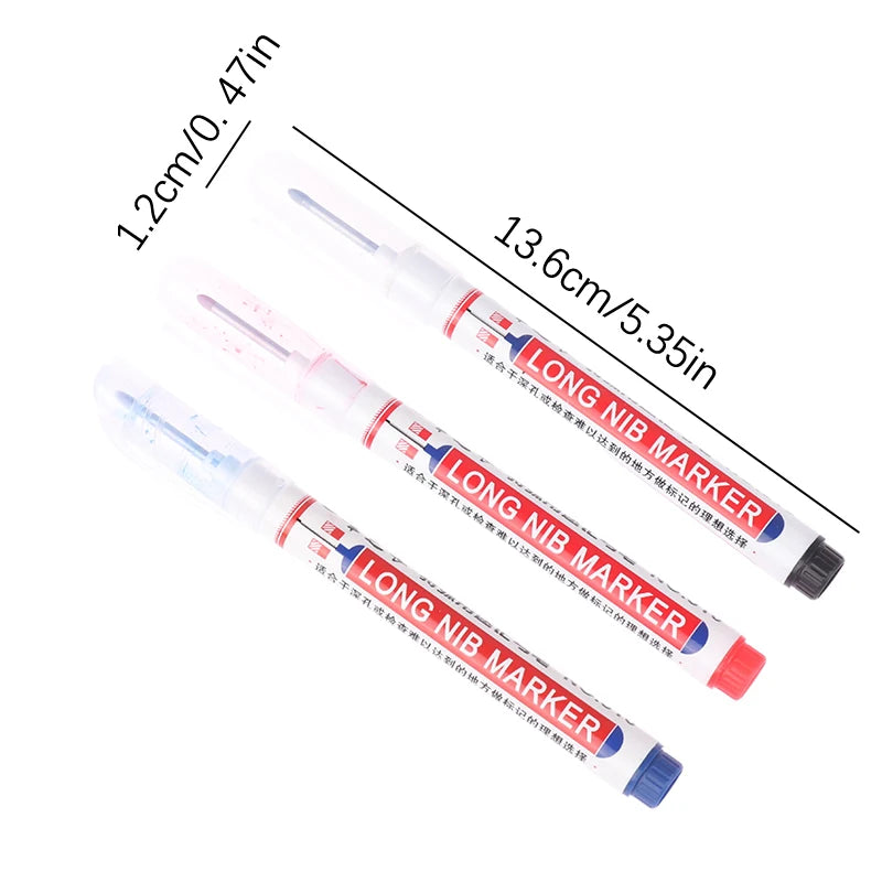 MagicMark™ | Der ultimative permanente Marker für schwer zugängliche Stellen – in Schwarz, Blau und Rot