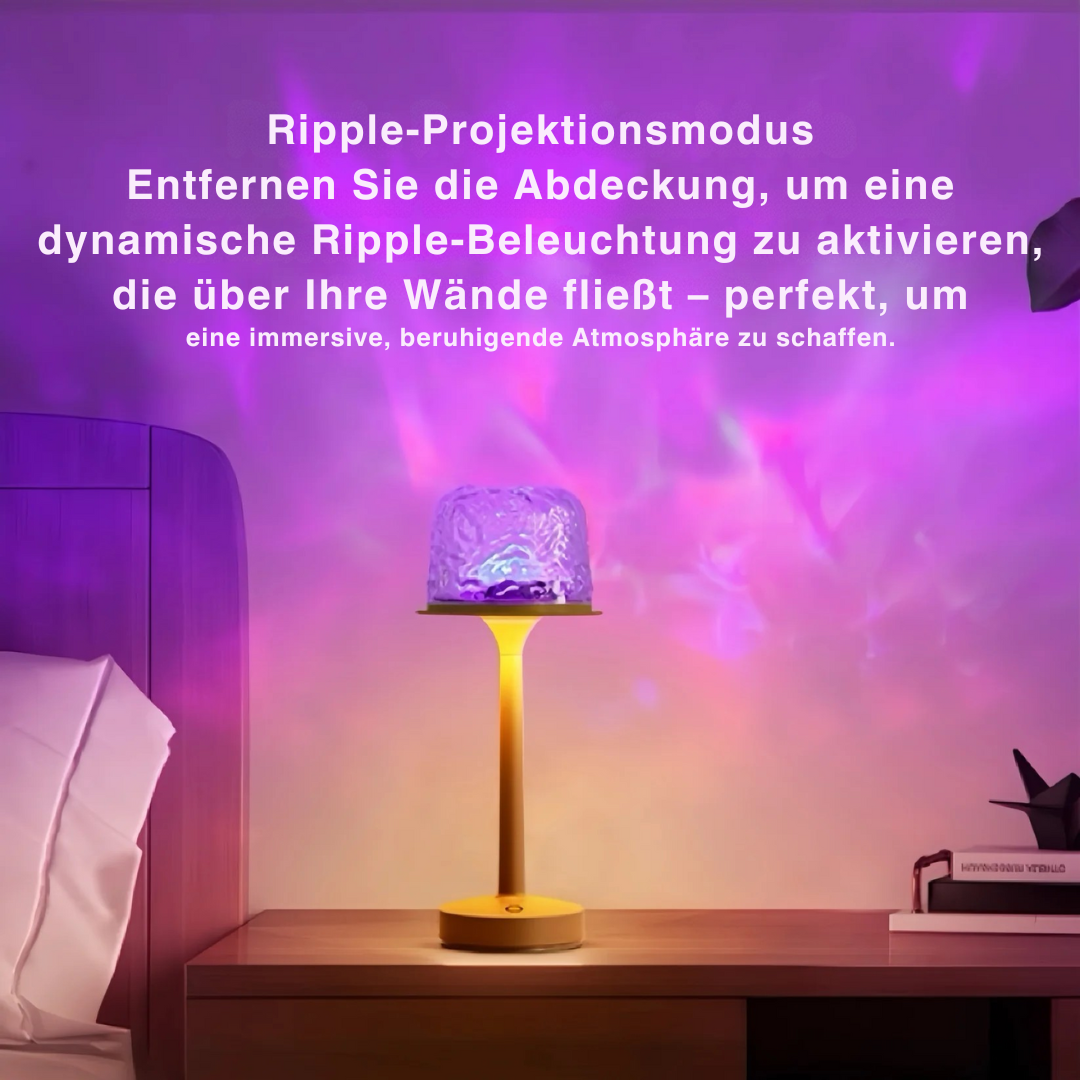 LumiWave™ Dual-Mode Ambient Lampe | sanftes Licht & Wellenprojektion in einem