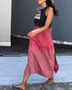 Ärmelloses Kleid mit Seitenschlitz