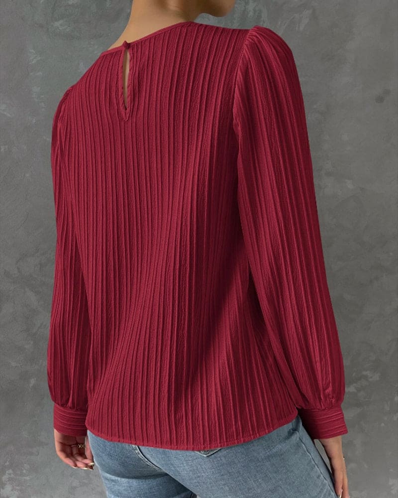 Olivia | Bluse mit Laternenärmeln