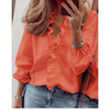 Femke | Chiffon bluse met plüsch