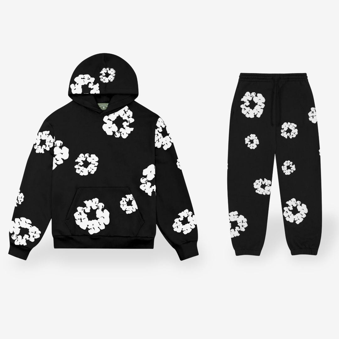 Jasper | Trainingsanzug mit Blumenmuster (Kapuzenpullover und Hose)