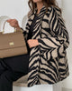 Elegante Jacke mit Zebramuster