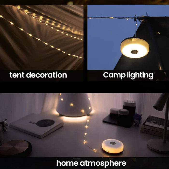 TrailGlow™ -  flexible Streifen für einfache Zelt- und Raumdekoration.