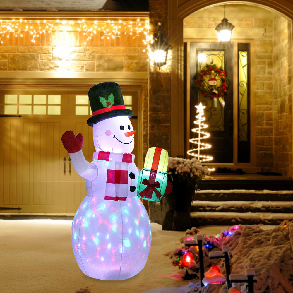 GlowDecor™ – Festive LED Santa & Snowman Inflatables for Outdoor Décor
