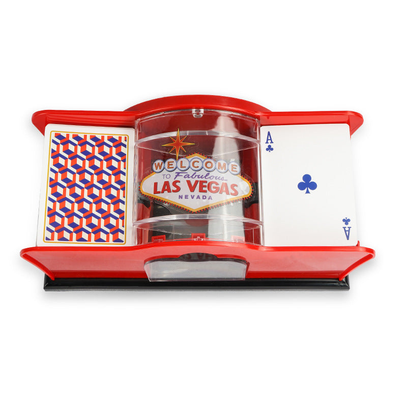 ShuffleMate™ – Handkurbel-Kartenmischmaschine für Poker, Blackjack und mehr