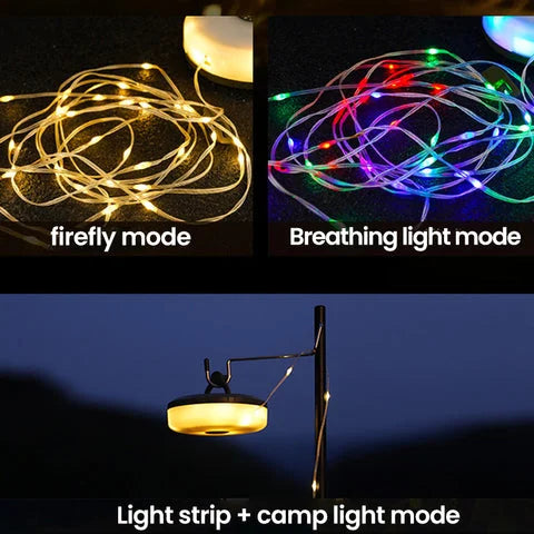 TrailGlow™ -  flexible Streifen für einfache Zelt- und Raumdekoration.