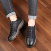 Van Bomme | Schwarze atmungsaktive Leder-Herrenschuhe