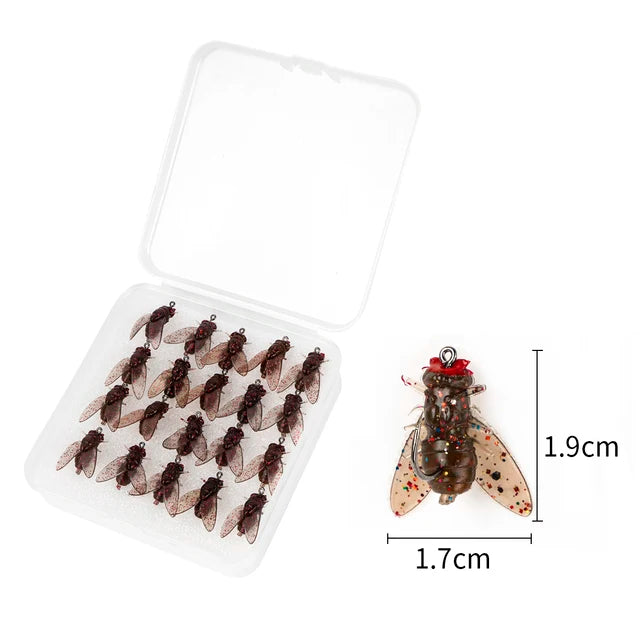 TroutMaster™ - 20 Stück Fliegenköder für Forellen, Barsche und Grayling!