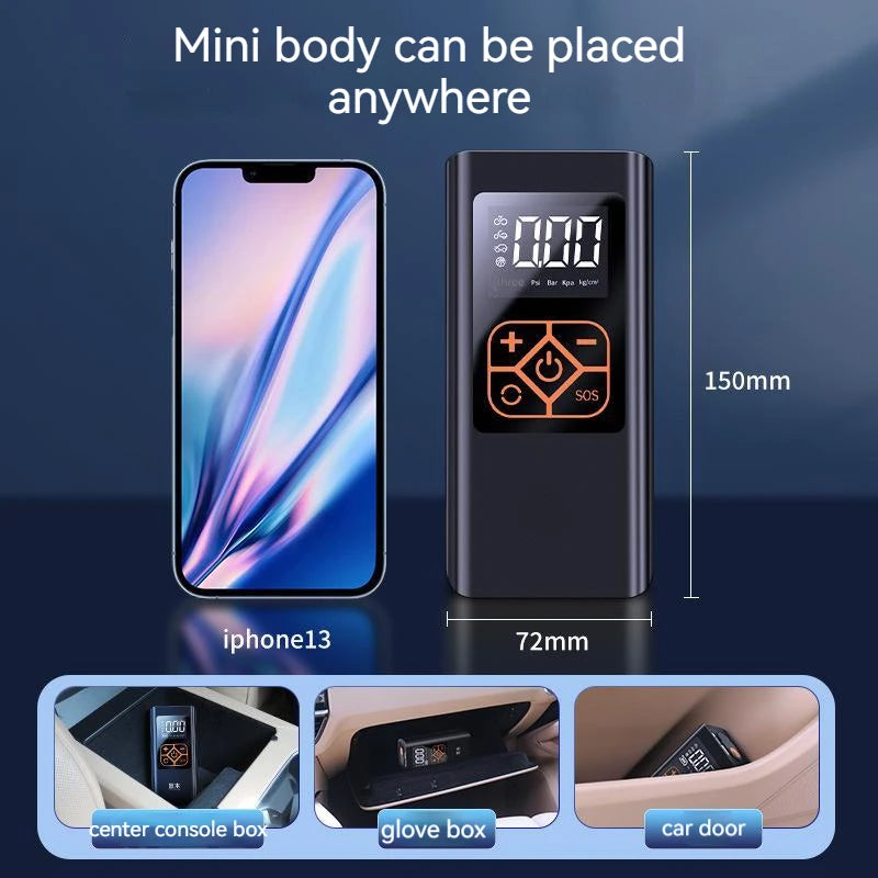 AirMaster™ - Der leistungsstarke tragbare Autoreifenkompressor mit Powerbank!