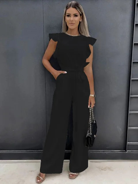 Fleur | Eleganter Jumpsuit mit weitem Bein
