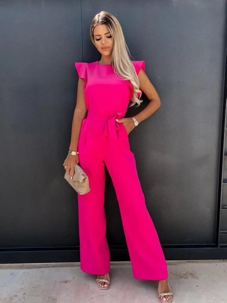 Fleur | Eleganter Jumpsuit mit weitem Bein