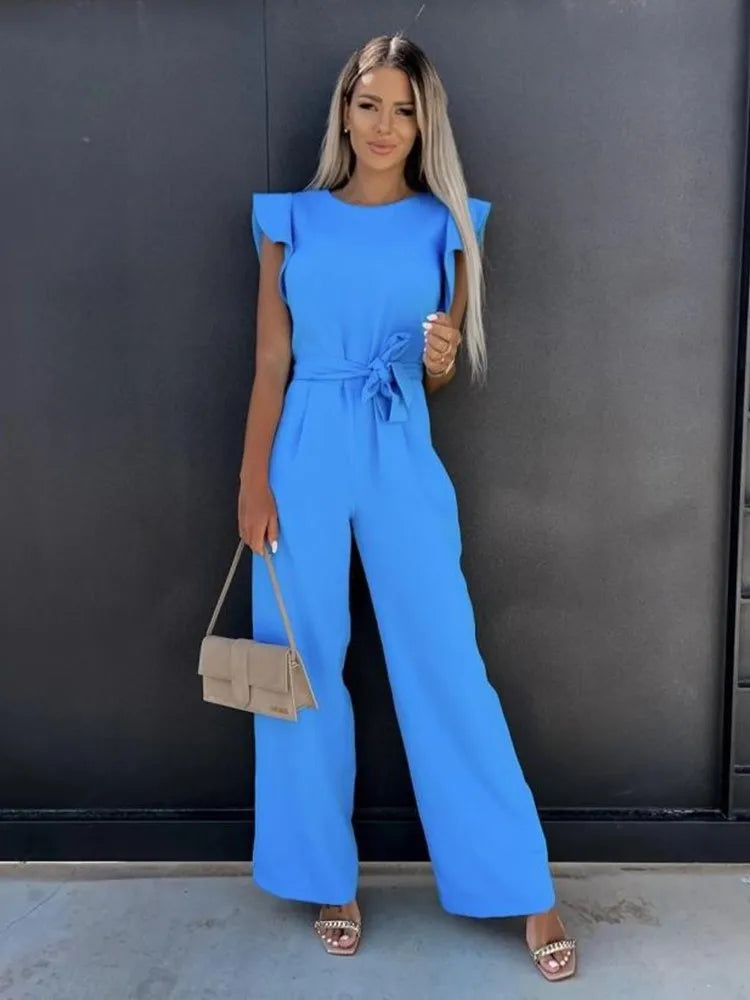 Fleur | Eleganter Jumpsuit mit weitem Bein