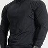 Lars | Slim-fit henley-shirt met halve rits en lange mouwen
