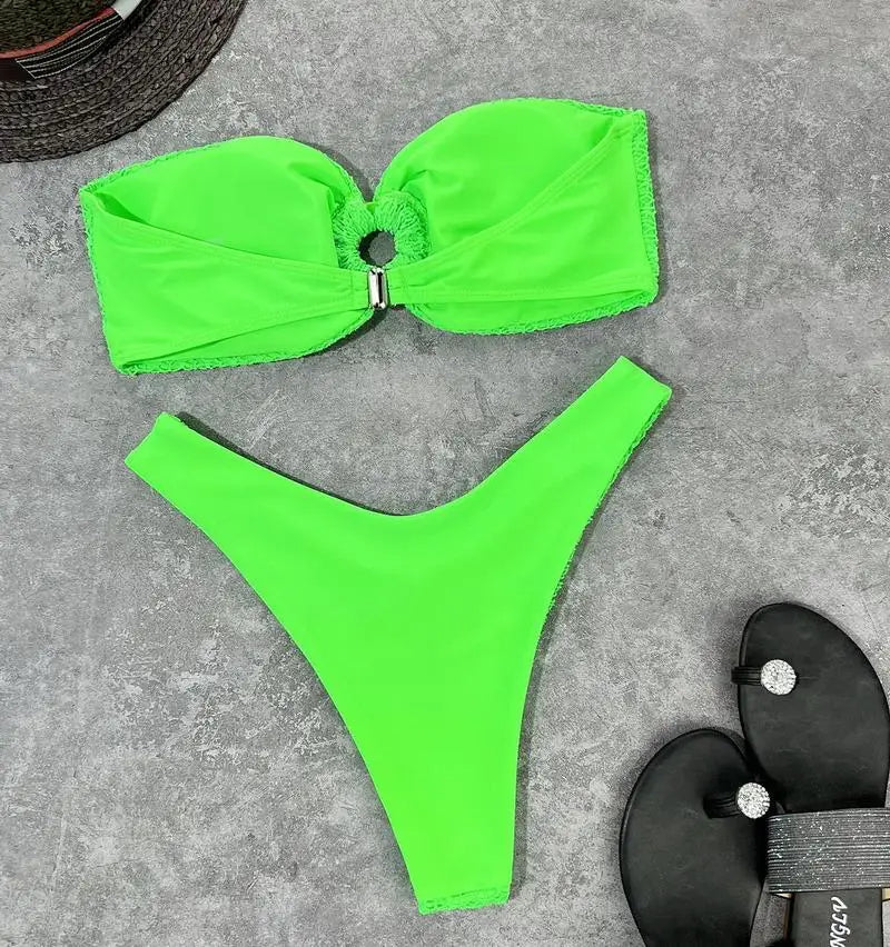 Luna | Trendiger & Sexy Trägerloser Bikini