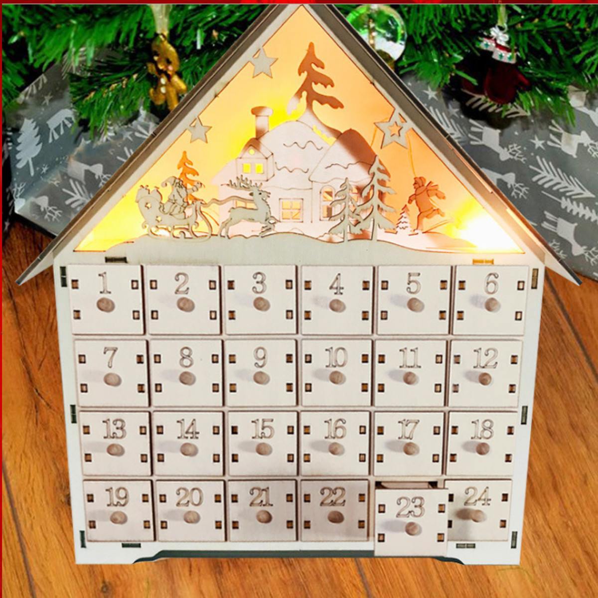 Timetree™ Holz-Adventskalender | natürliche Wärme, tägliche Vorfreude