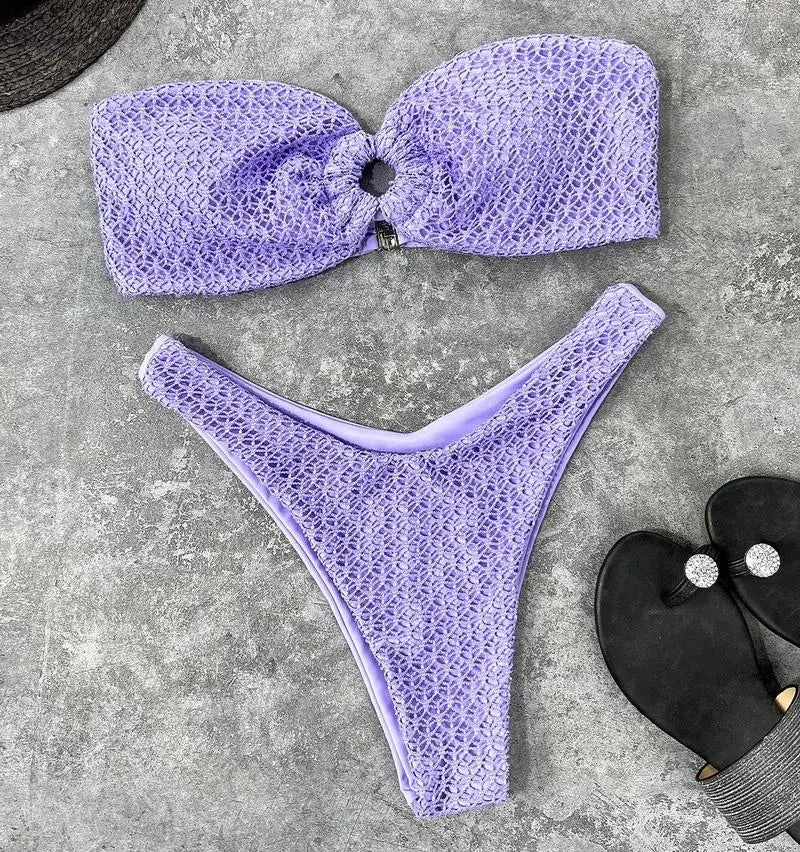 Luna | Trendiger & Sexy Trägerloser Bikini