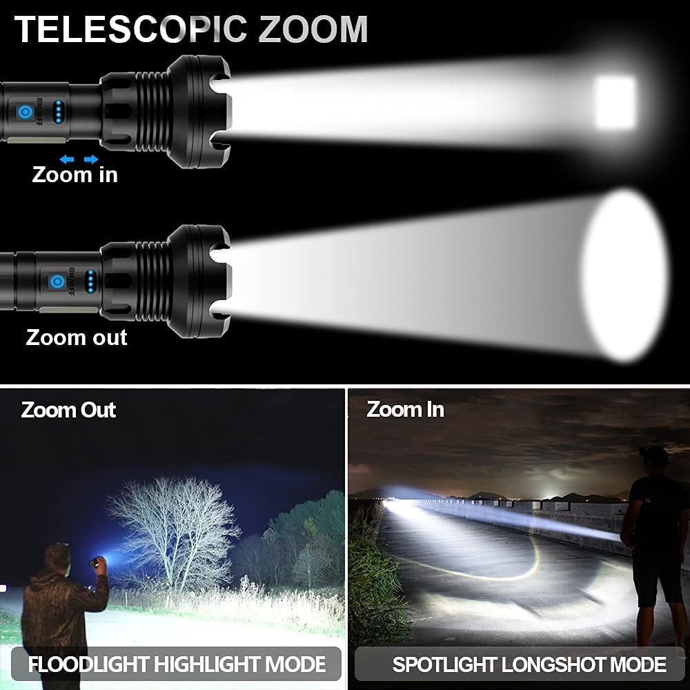 EpicBeam™ - Wiederaufladbare taktische Laser-Taschenlampe.