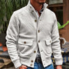 Herrenjacke Mit Stehkragen, Einfarbig