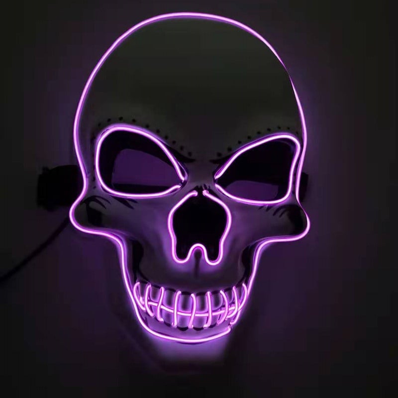 SkullGlow™ – Die ultimative leuchtende LED-Totenkopfmaske für Halloween-Partys!