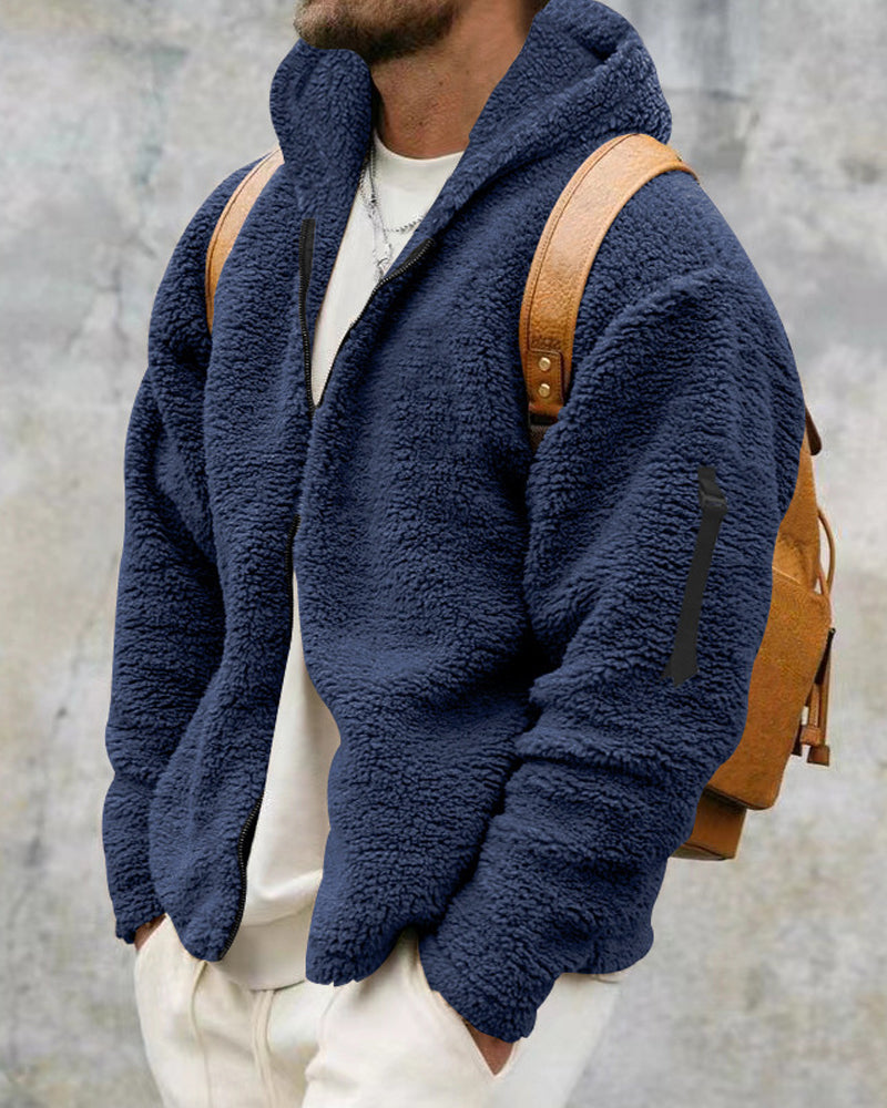 Kapuzenjacke mit Reißverschluss