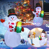 GlowDecor™ – Festive LED Santa & Snowman Inflatables for Outdoor Décor