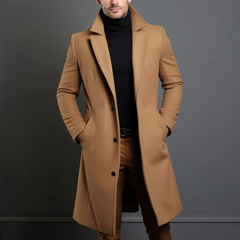 Jasper | Hochwertiger Wollmantel Für Herren