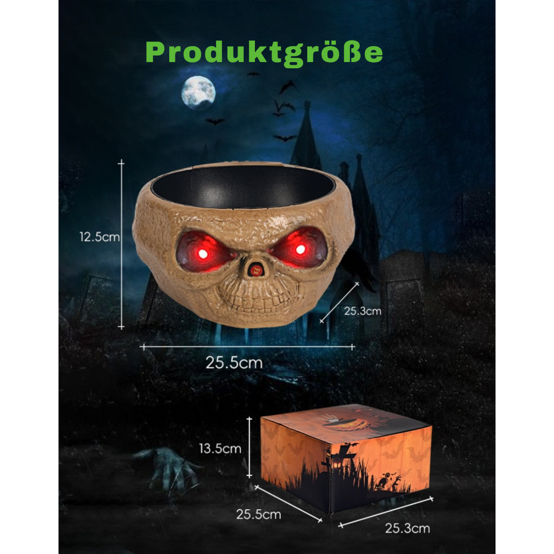 SpookyBowl™ – Die gruselige Halloween-Schale mit Bewegungssensor und Skelett-Hand!