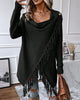 Anita | Einfarbige Winter-Strickjacke