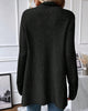 Anita | Einfarbige Winter-Strickjacke