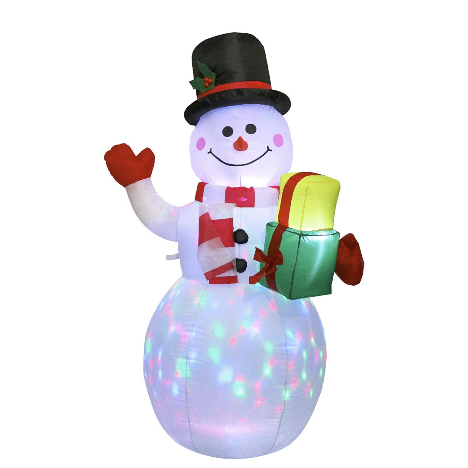 GlowDecor™ – Festive LED Santa & Snowman Inflatables for Outdoor Décor