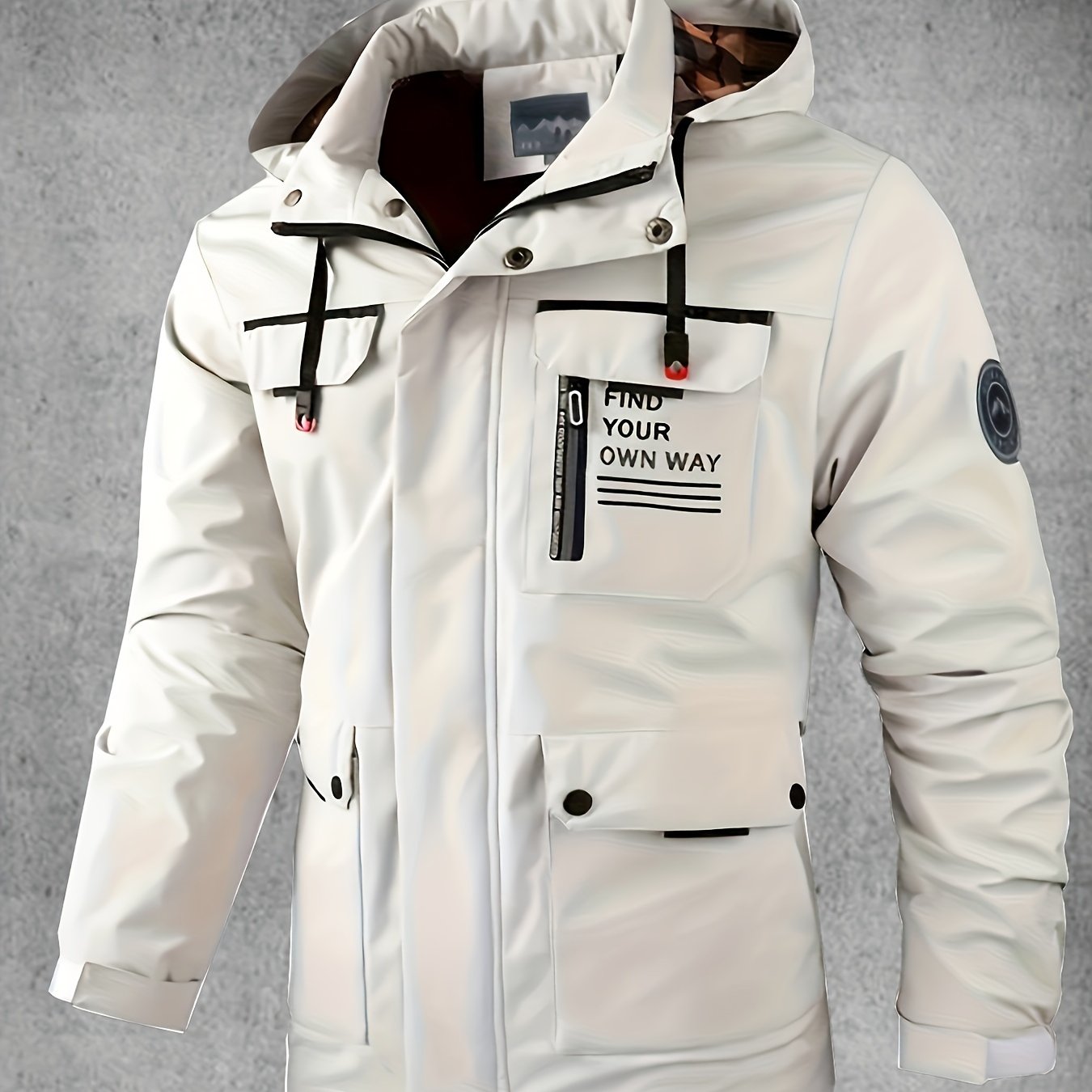 Thijs | Wasserdichter & Winddichter Herren-Softshell-Mantel mit Kapuze und Mehreren Taschen