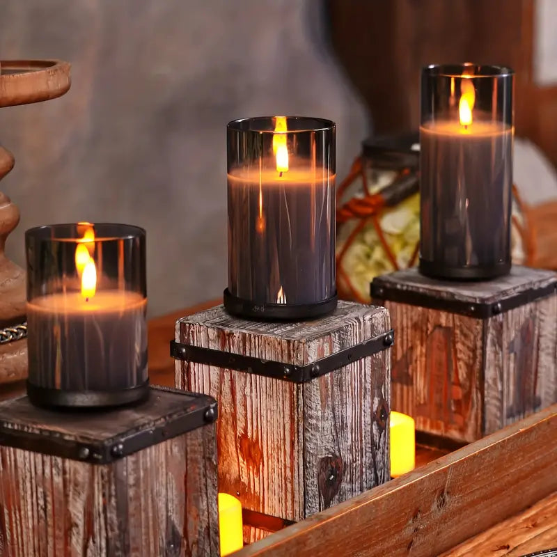 SereniGlow™   Realistisches flammenloses Kerzenset