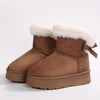 Ella | Flauschig gefütterte Winterstiefel mit Uni-Farbe