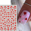Britt | 3D Rote Herz Nagelkunst-Sticker