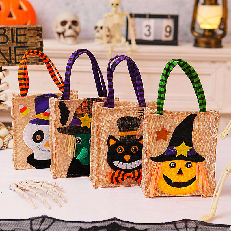 WitchTote™ - Der lustige Halloween-Beutel für Kinder mit Hexen- und Kürbis-Motiven