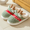 ReindeerCozy™ - Weihnachts-Hausschuhe mit Rentier-Design, weiche und warme Winterpantoffeln.