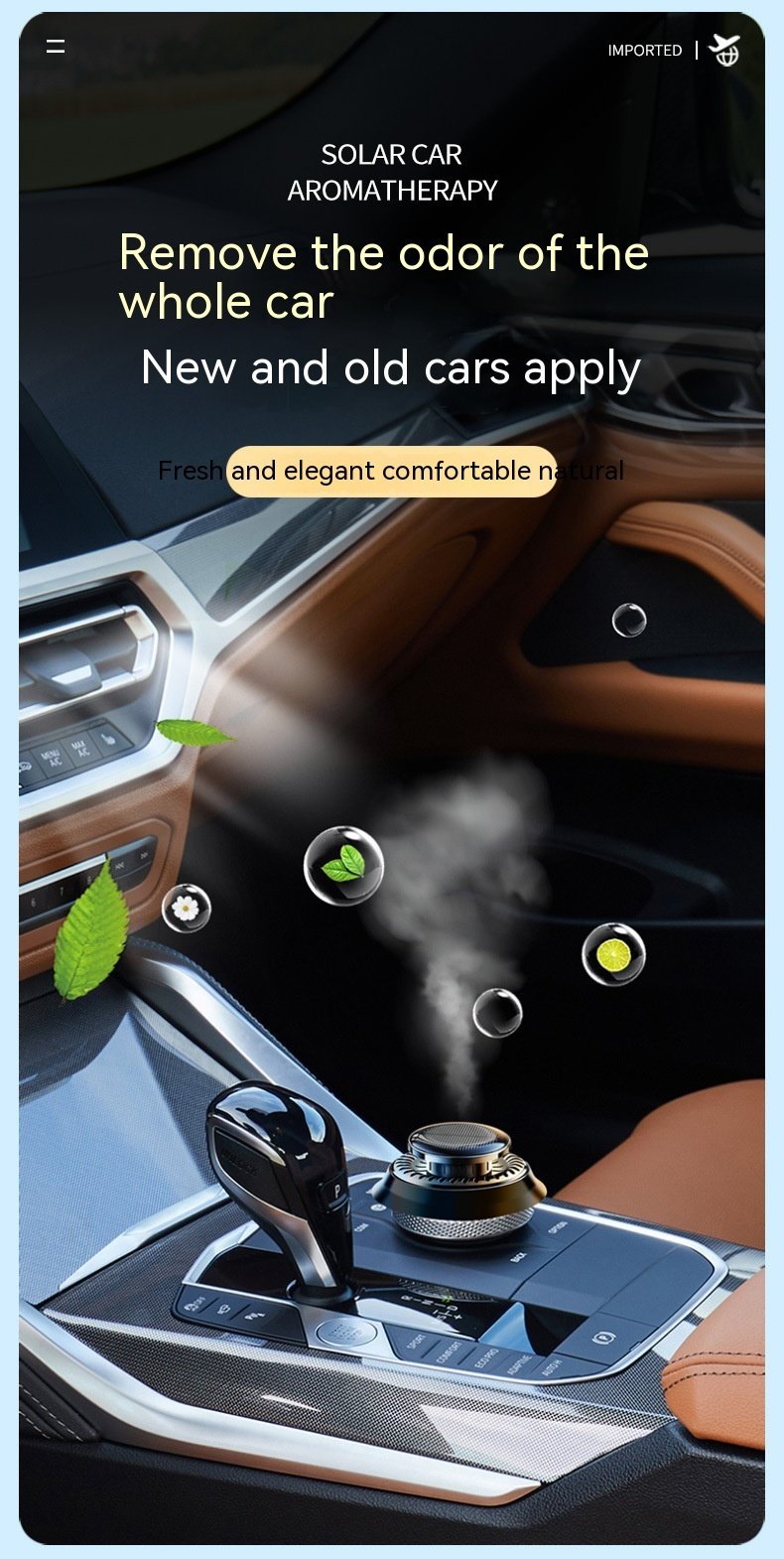 KineticFresh™ - Der perfekte drehende Duftspender für Ihr Auto.