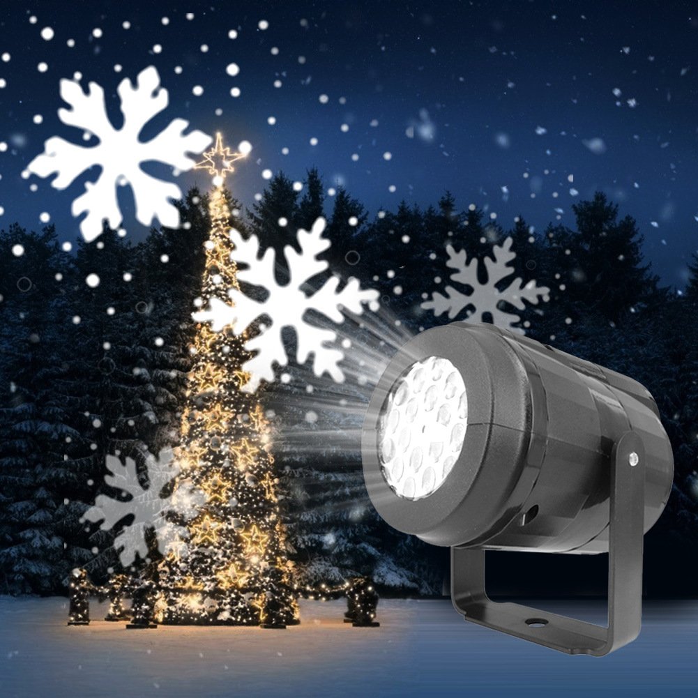 FestiveShine™ - LED-Schneeflocken-Projektor für Weihnachts- und Feiertagsdekorationen.